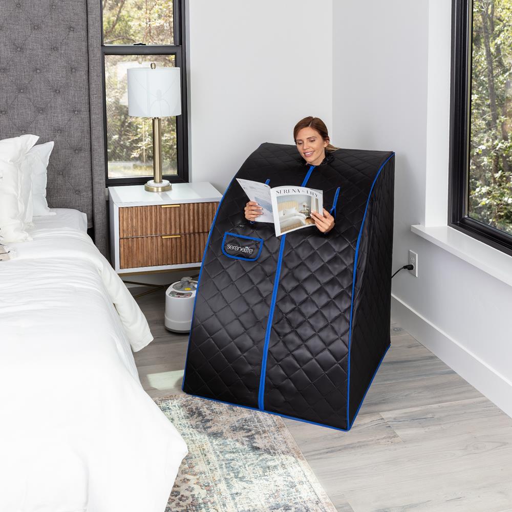 Compact & Portable Steam Sauna SLISAU60BK - The Sauna World