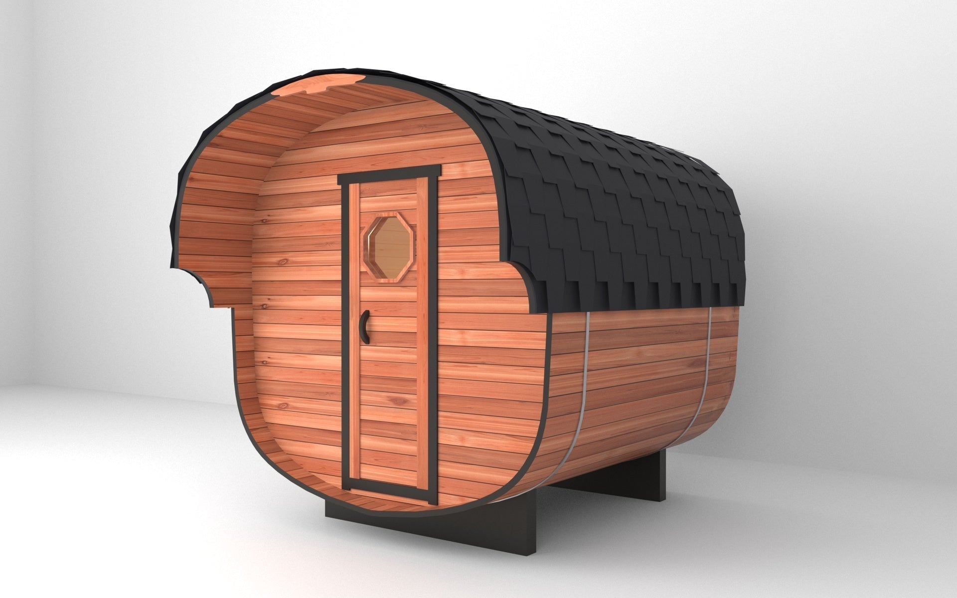Economy Outdoor Barrel Sauna(2-6 people) - The Sauna World