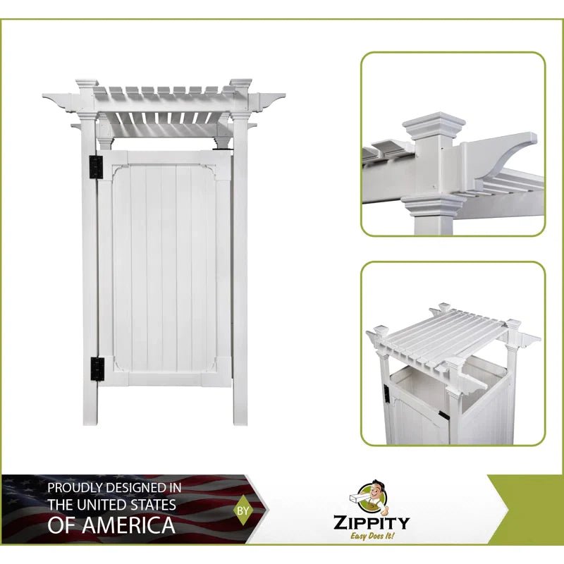 Hampton Vinyl Enclosure Outdoor Shower - The Sauna World
