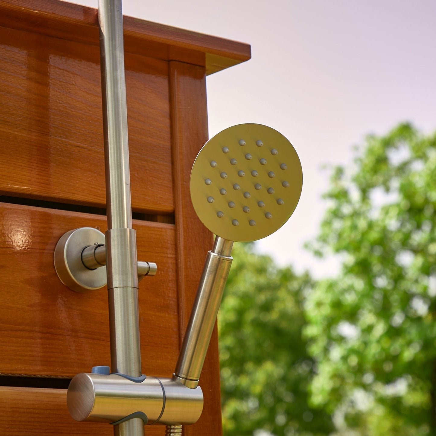 Handcrafted Western Red Cedar Sunlight Outdoor Shower - The Sauna World