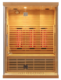 Indoor Low EMF Infrared Sauna with Frone Glass - The Sauna World