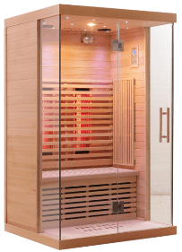 Indoor Low EMF Infrared Sauna with Frone Glass - The Sauna World