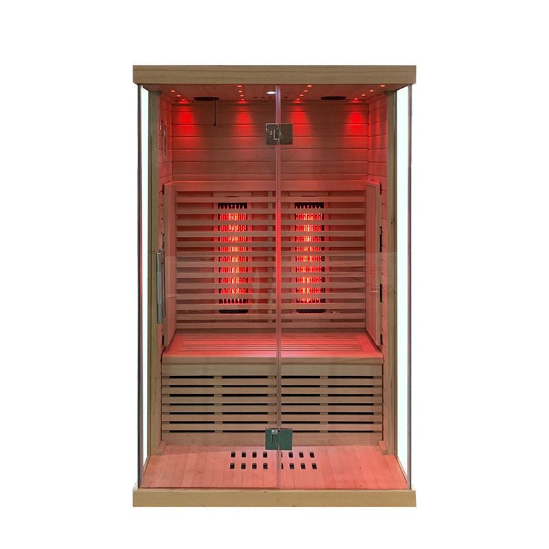 Indoor Low EMF Infrared Sauna with Frone Glass - The Sauna World