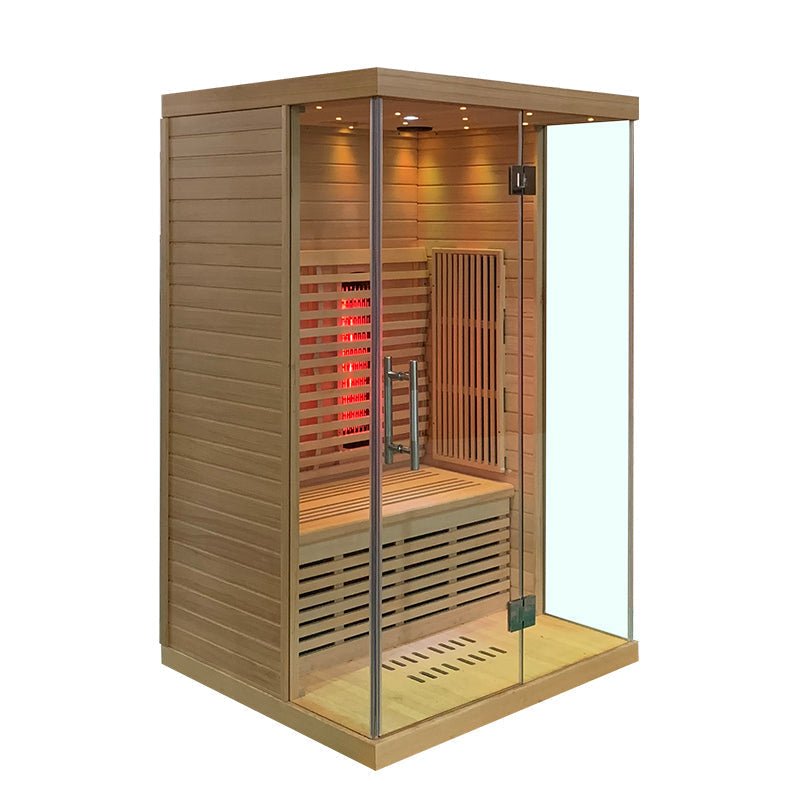 Indoor Low EMF Infrared Sauna with Frone Glass - The Sauna World