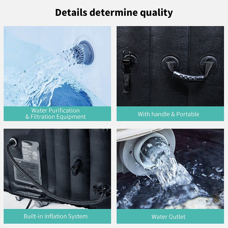 Inflatable Hot Tubs Outdoor and Indoor Whirlpool Spa For 2-4 Person - The Sauna World