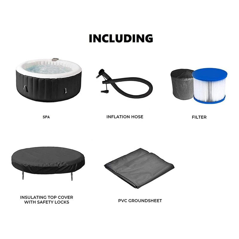 Inflatable Hot Tubs Outdoor and Indoor Whirlpool Spa For 2-4 Person - The Sauna World