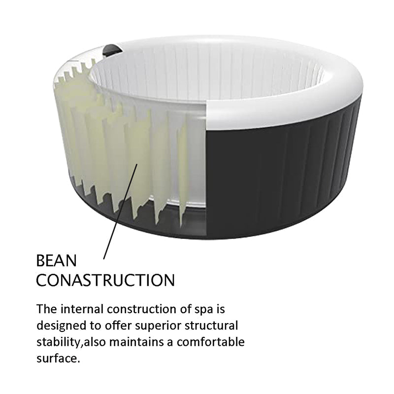 Inflatable Hot Tubs Outdoor and Indoor Whirlpool Spa For 2-4 Person - The Sauna World