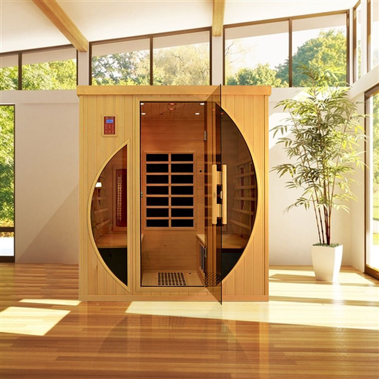 Luxury Indoor Sauna Solid Wood Far Infrared Sauna - The Sauna World