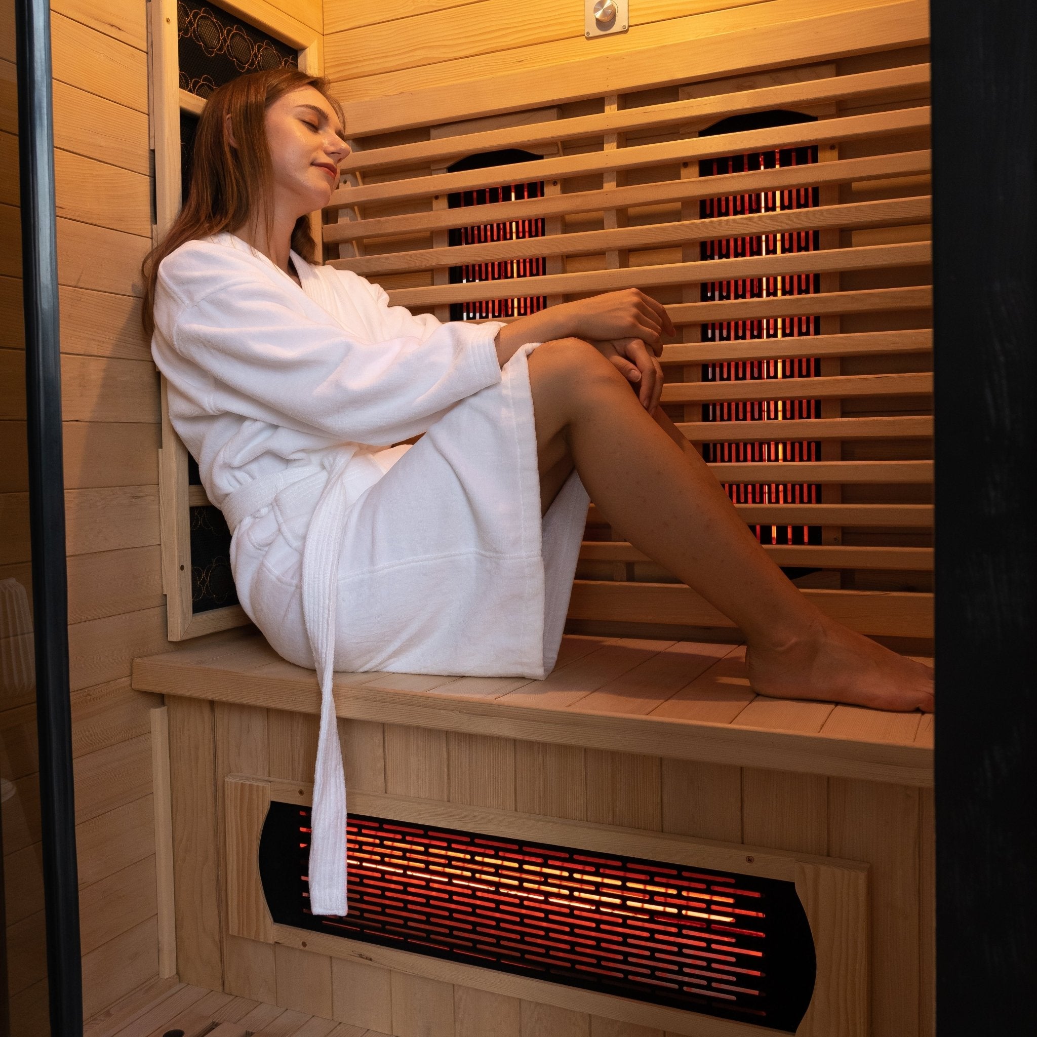 Luxury Ozone Dry Far Infrared Indoor Sauna(with precision wood slats)