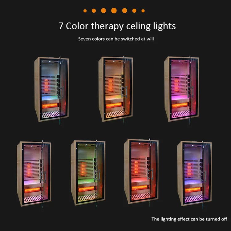 Luxury Ozone Dry Far Infrared Indoor Sauna(with precision wood slats)