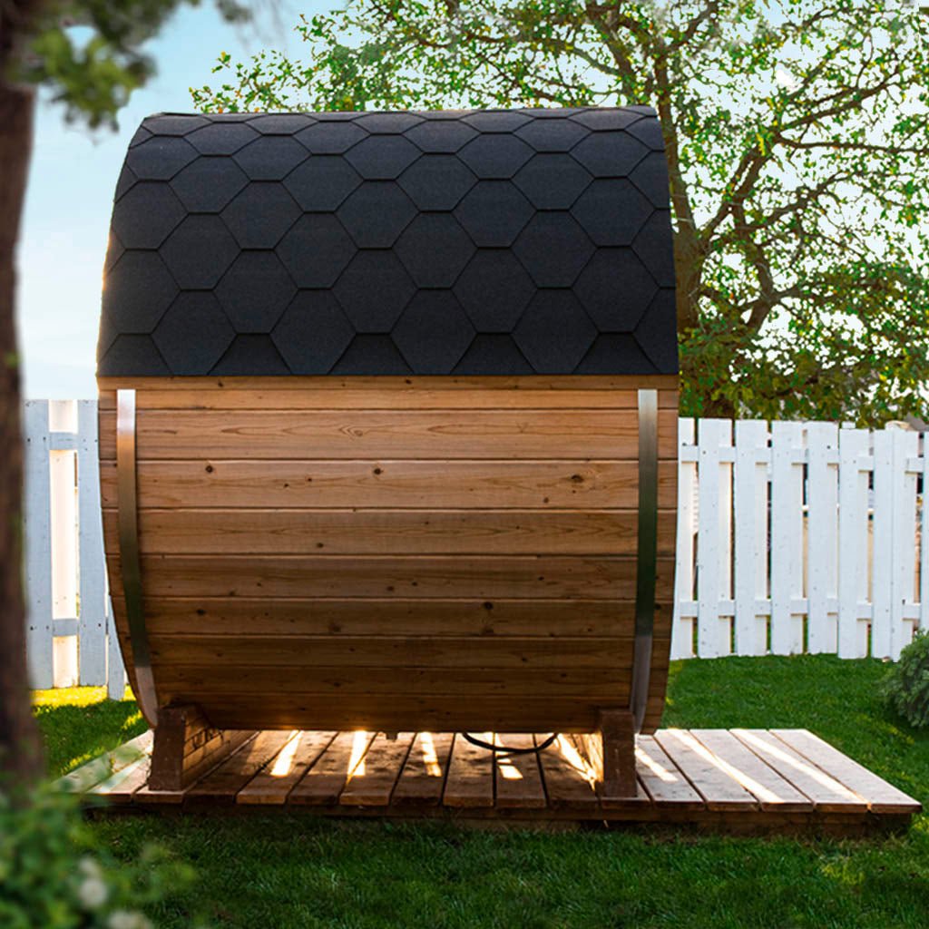 Outdoor Fashion Barrel Sauna(3-4 Person) - The Sauna World