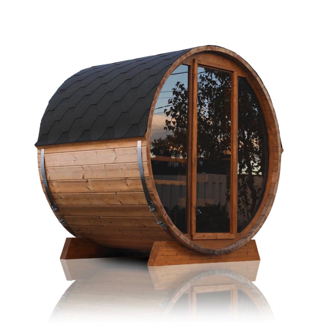 Outdoor Fashion Barrel Sauna(3-4 Person) - The Sauna World