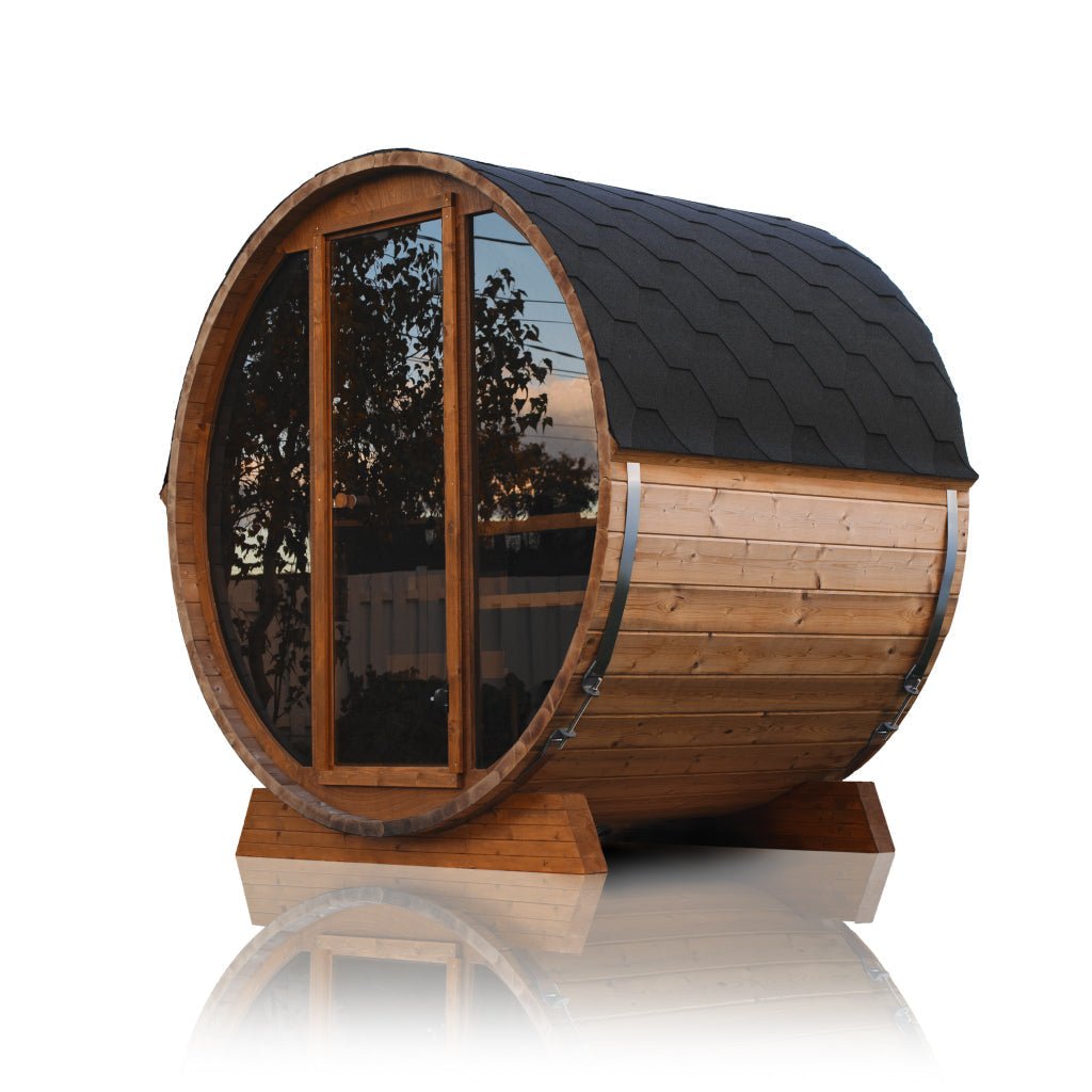 Outdoor Fashion Barrel Sauna(3-4 Person) - The Sauna World