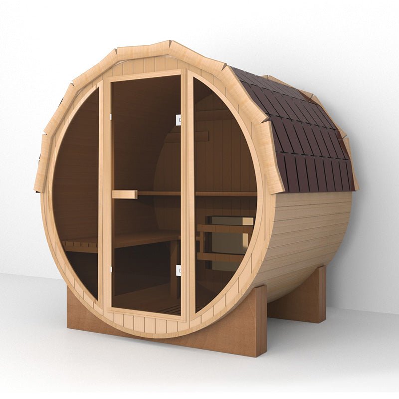 Outdoor Fashion Barrel Sauna(3-4 Person) - The Sauna World