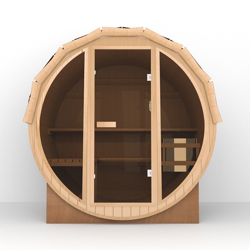Outdoor Fashion Barrel Sauna(3-4 Person) - The Sauna World