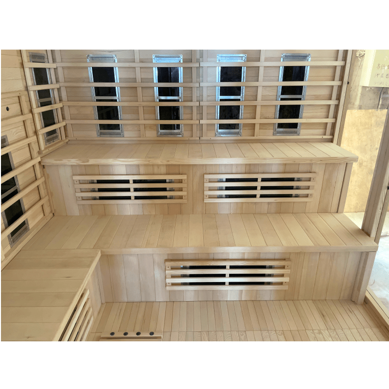 Solid Wooden Infrared Spa Sauna Steam Room 6KW For 5 Person(Indoor) - The Sauna World