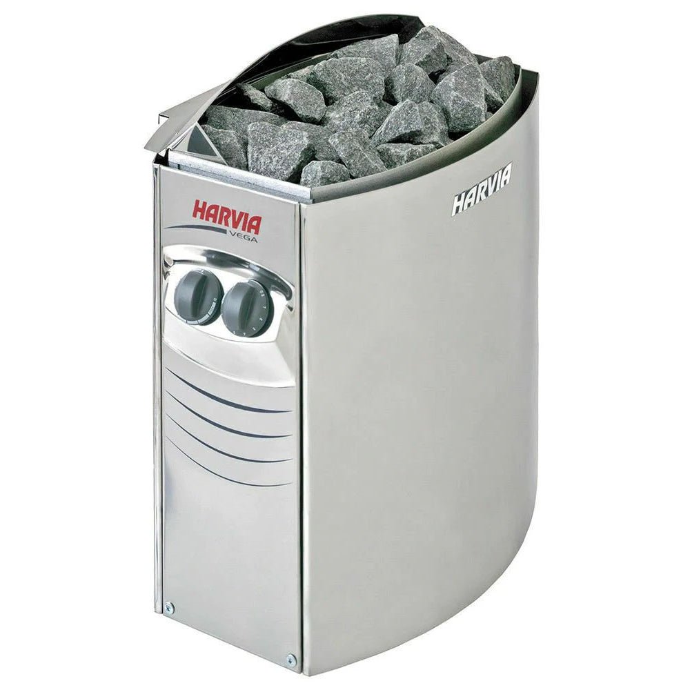 4-6 Person Outdoor Square Wood Sauna Room With Harvia Electric Heater - The Sauna World