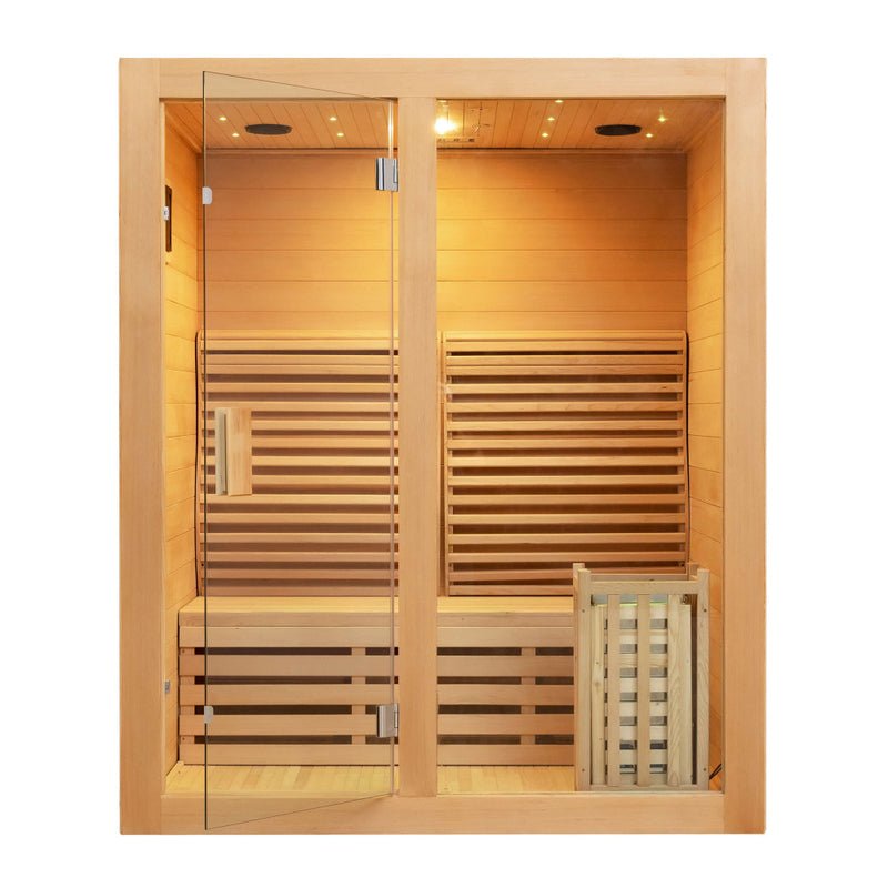 Canadian Hemlock Ozone Saunas And Steam Room For SPA Center - The Sauna World