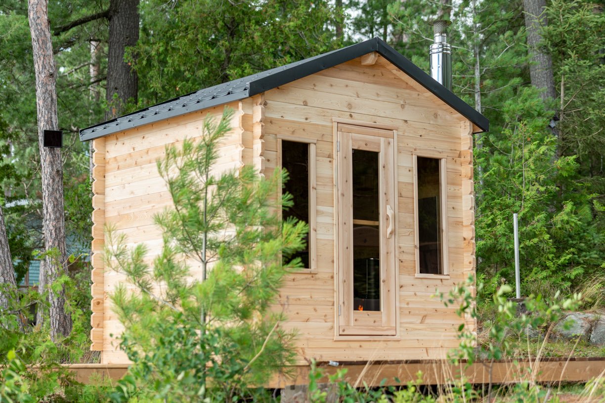 Dundalk Leisure Canadian Timber Georgian Cabin Sauna CTC88W - The Sauna World