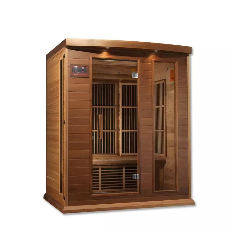 Dynamic Infrared 3 - Person Indoor FAR Infrared Sauna in Cedar - The Sauna World