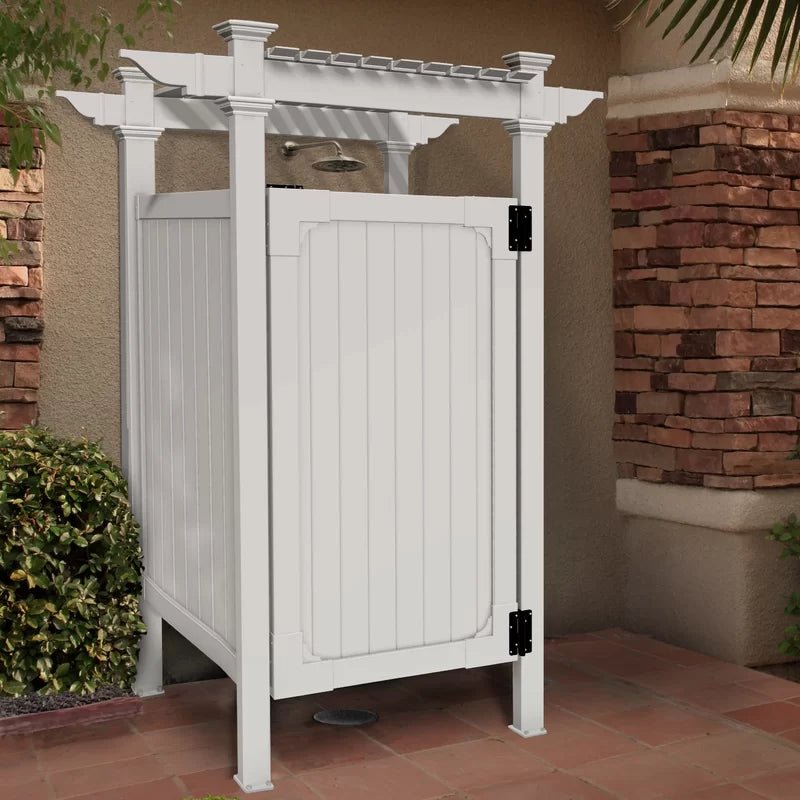 Hampton Vinyl Enclosure Outdoor Shower - The Sauna World