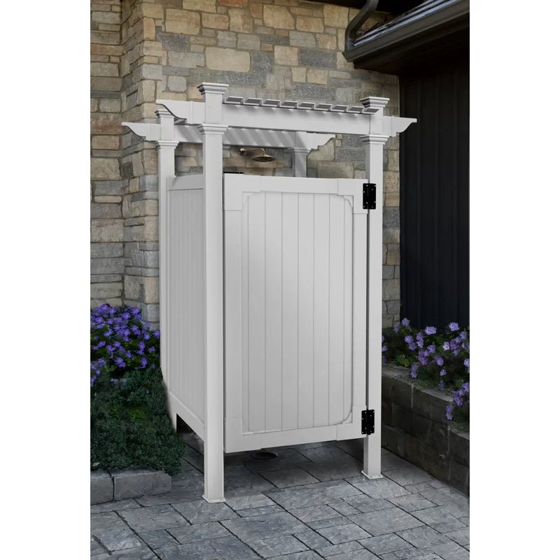 Hampton Vinyl Enclosure Outdoor Shower - The Sauna World