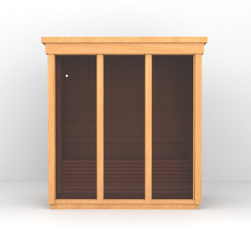 Modern Box Large Outdoor Sauna - The Sauna World