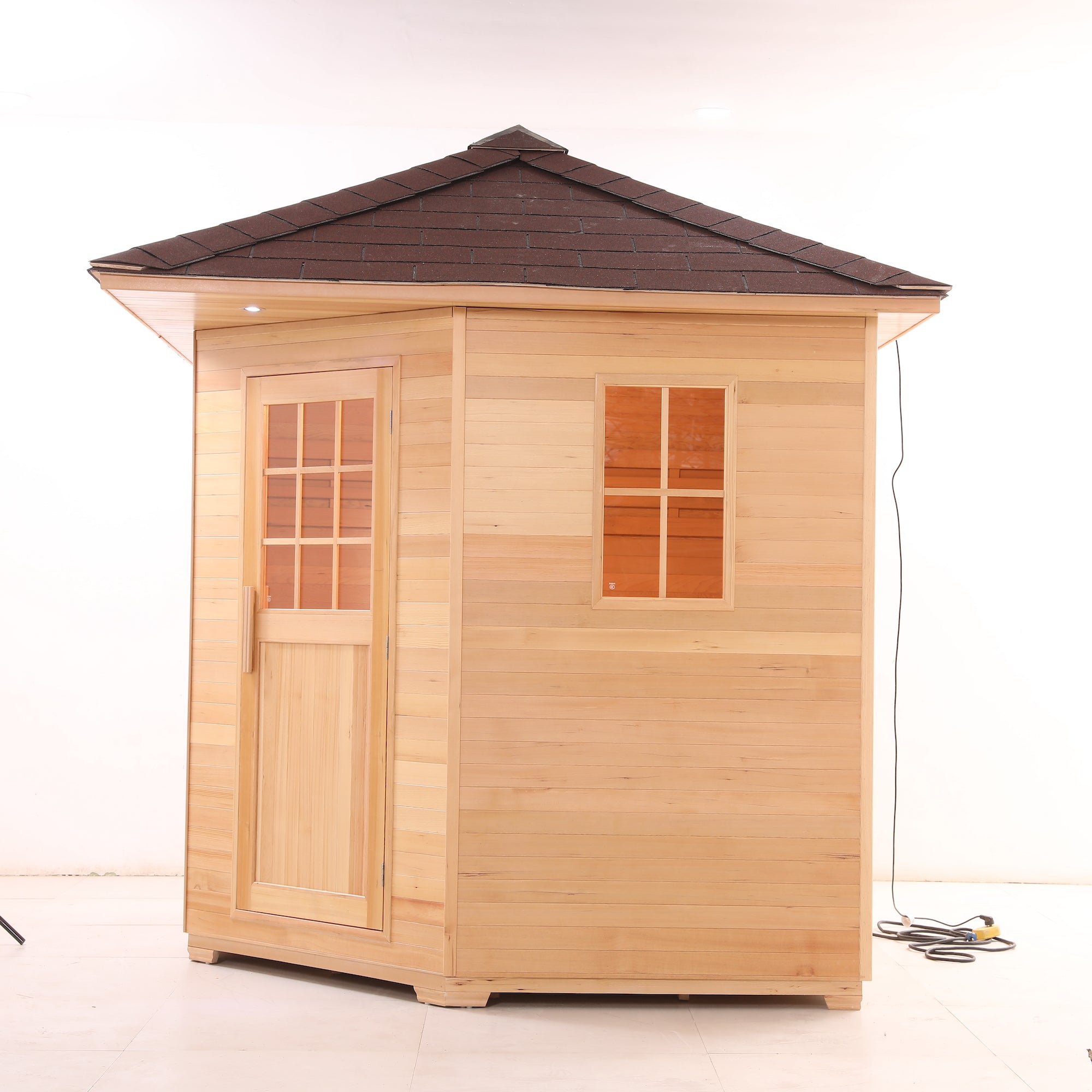 Outdoor Wood Steam Sauna（5-6 Person） - The Sauna World