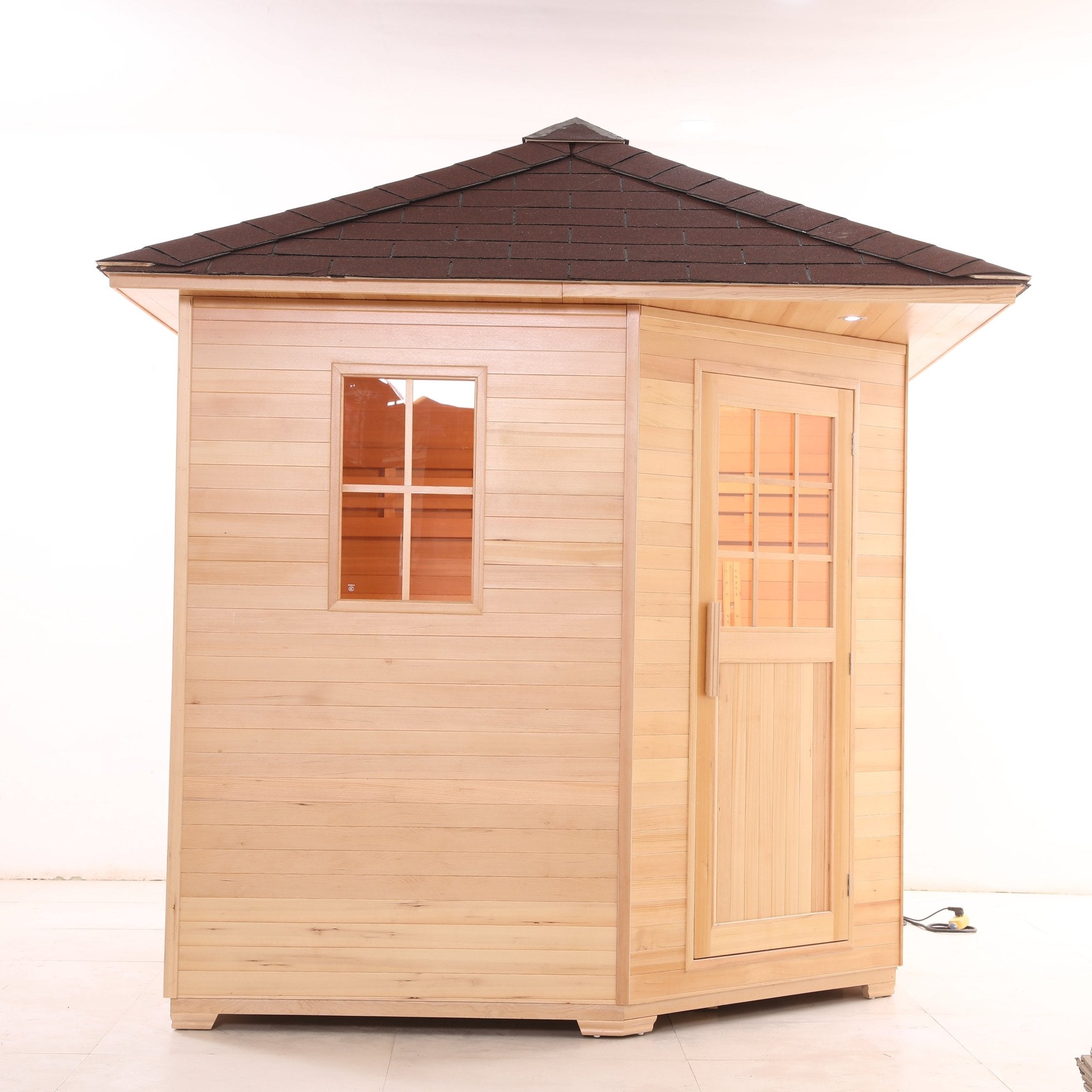Outdoor Wood Steam Sauna（5-6 Person） - The Sauna World