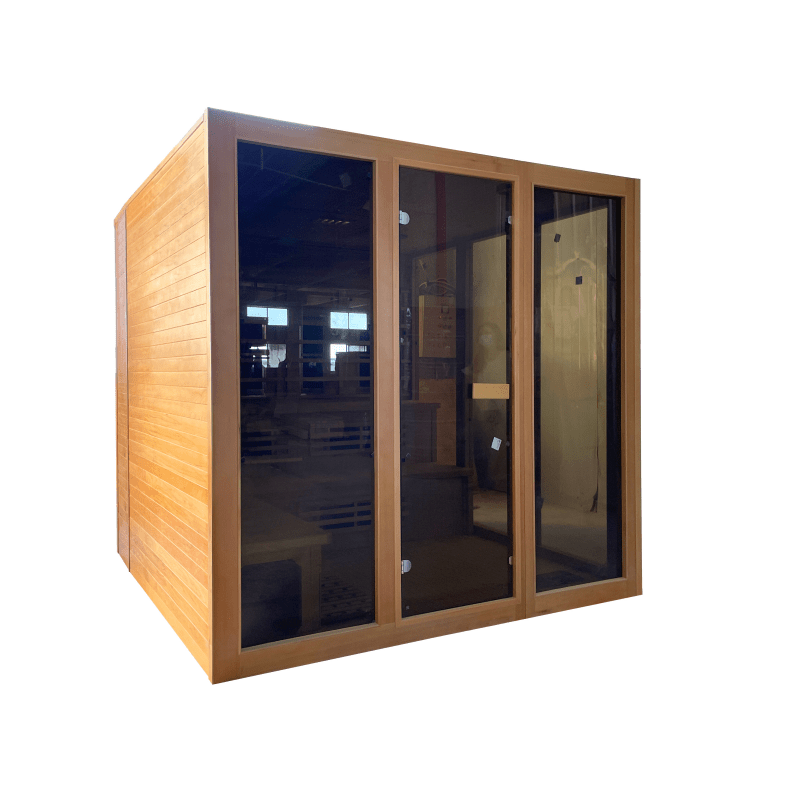 Solid Wooden Infrared Spa Sauna Steam Room 6KW For 5 Person（Indoor） - The Sauna World
