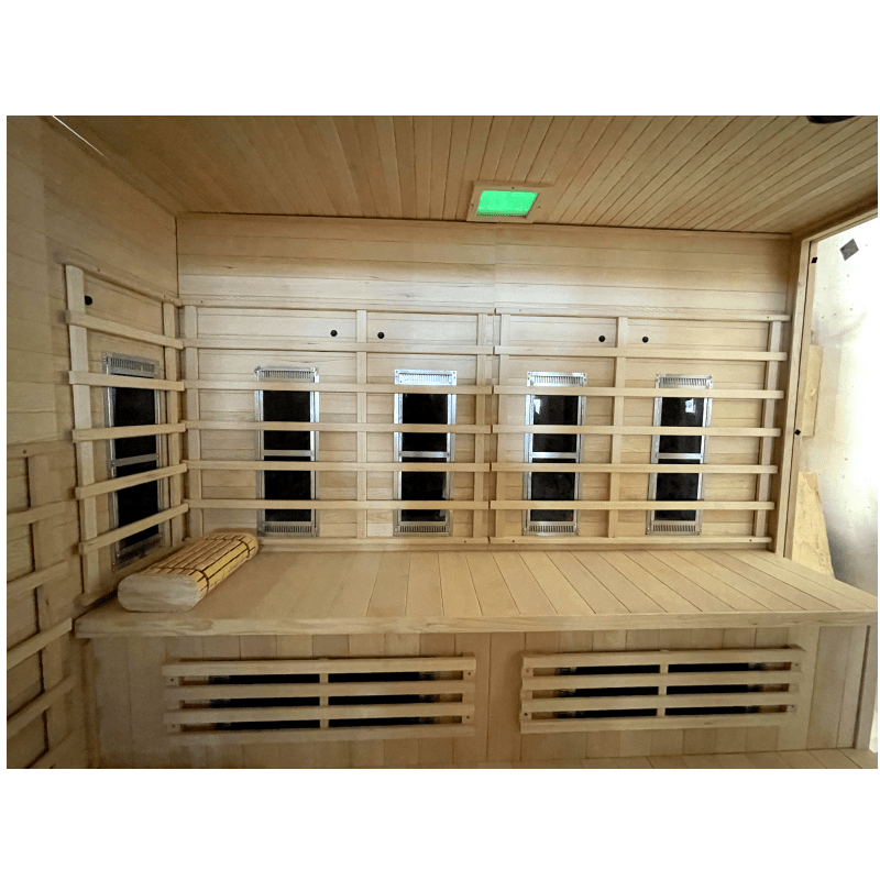 Solid Wooden Infrared Spa Sauna Steam Room 6KW For 5 Person（Indoor） - The Sauna World