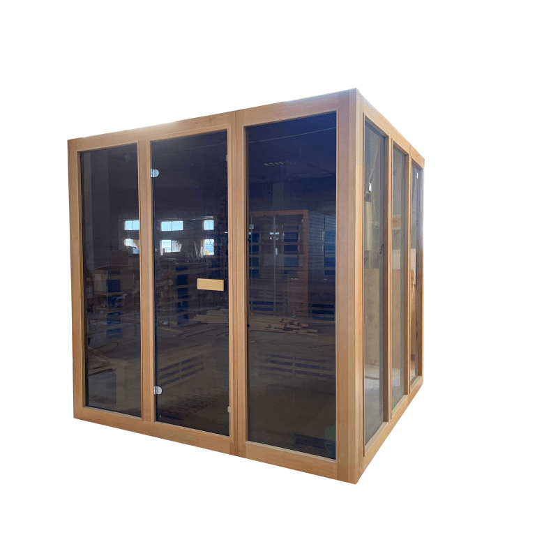Solid Wooden Infrared Spa Sauna Steam Room 6KW For 5 Person（Indoor） - The Sauna World